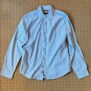 Mountain Khakis Blue Checkered Button Down Shirt
